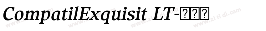 CompatilExquisit LT字体转换 CompatilExquisit LT字体转换